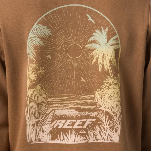 REEF Hoodies & Jackets>Bankette Pullover Crop Hoodie Toasted Coconut