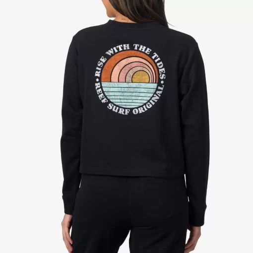 REEF Lounge Sets | Hoodies & Jackets>Becca French Terry Pullover Black