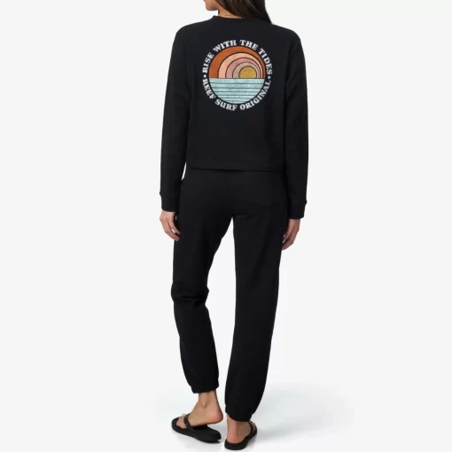 REEF Lounge Sets | Hoodies & Jackets>Becca French Terry Pullover Black