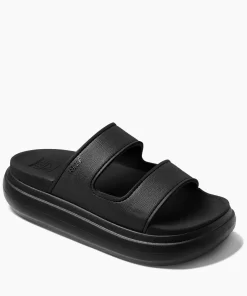 REEF Sandals | Slides>Cushion Bondi 2 Bar Black/Black