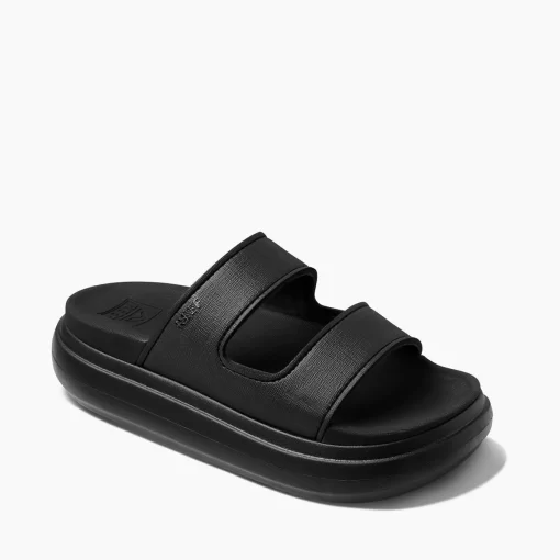 REEF Sandals | Slides>Cushion Bondi 2 Bar Black/Black