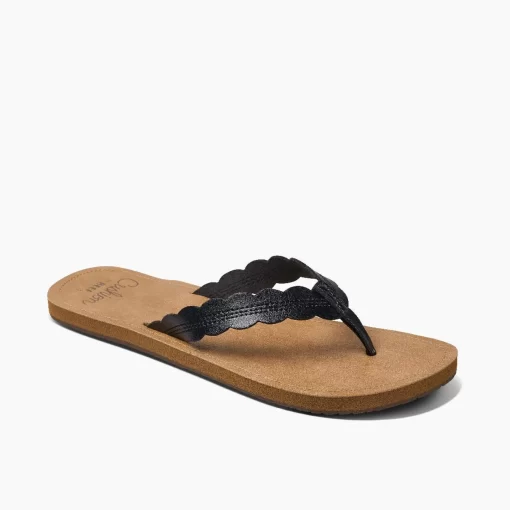 REEF Sandals | Flip Flops>Cushion Celine Black/Tan