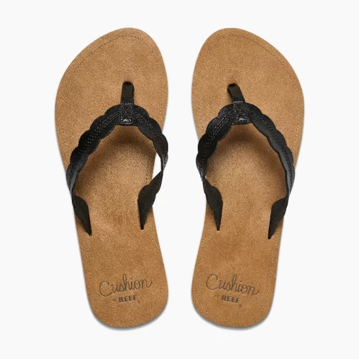 REEF Sandals | Flip Flops>Cushion Celine Black/Tan