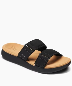 REEF Sandals | Slides>Cushion Cloud Roa Black/Tan