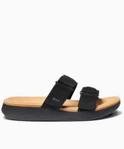 REEF Sandals | Slides>Cushion Cloud Roa Black/Tan