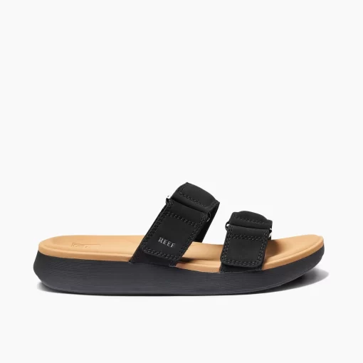 REEF Sandals | Slides>Cushion Cloud Roa Black/Tan