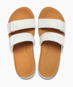 REEF Sandals | Slides>Cushion Cloud Roa White/Tan