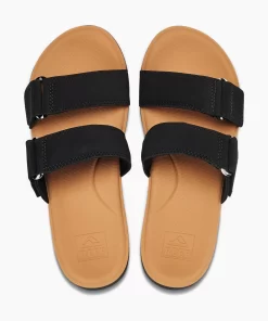 REEF Sandals | Slides>Cushion Cloud Roa Black/Tan