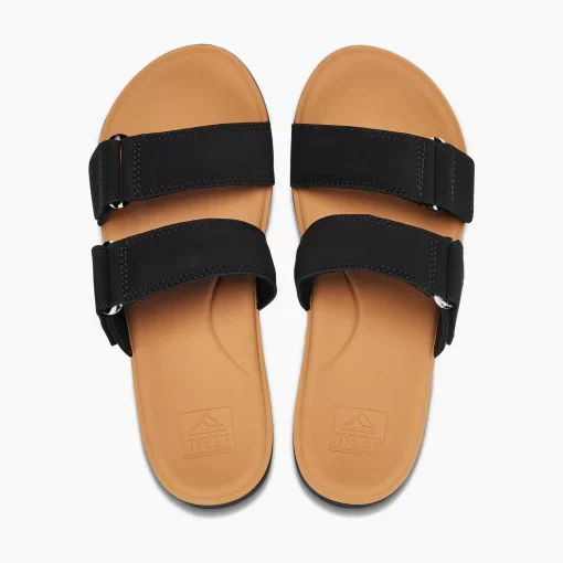 REEF Sandals | Slides>Cushion Cloud Roa Black/Tan