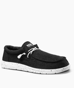 REEF Shoes>Cushion Coast Textile Black/White