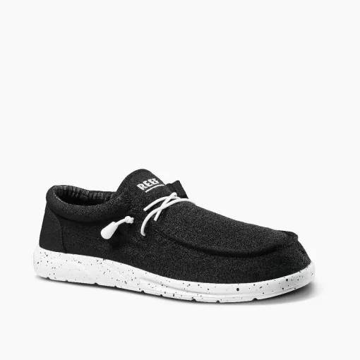 REEF Shoes>Cushion Coast Textile Black/White