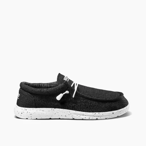 REEF Shoes>Cushion Coast Textile Black/White