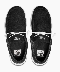 REEF Shoes>Cushion Coast Textile Black/White