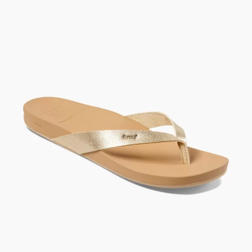 REEF Sandals | Flip Flops>Cushion Court Tan/Champagne