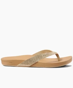 REEF Sandals | Flip Flops>Cushion Court Tan/Champagne