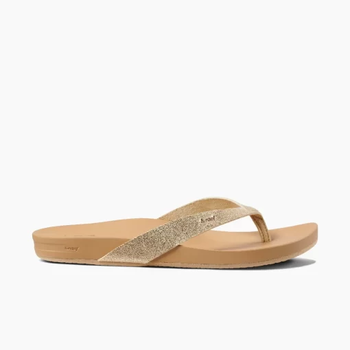 REEF Sandals | Flip Flops>Cushion Court Tan/Champagne