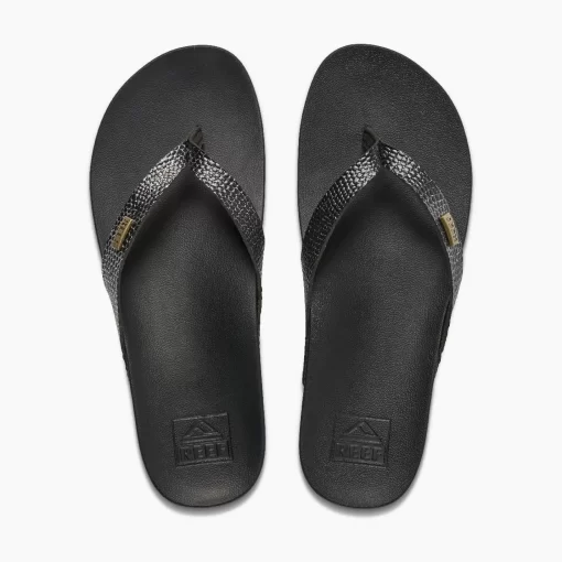 REEF Sandals | Flip Flops>Cushion Court Black Sassy