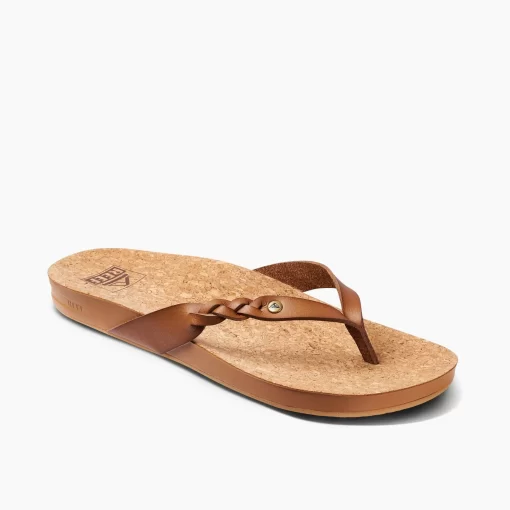 REEF Sandals | Flip Flops>Cushion Court Twist Coffee