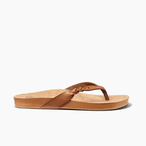 REEF Sandals | Flip Flops>Cushion Court Twist Coffee