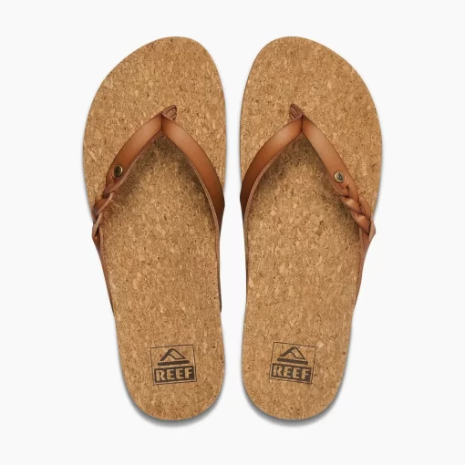 REEF Sandals | Flip Flops>Cushion Court Twist Coffee