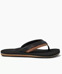 REEF Sandals | Flip Flops>Cushion Dawn Black/Tan