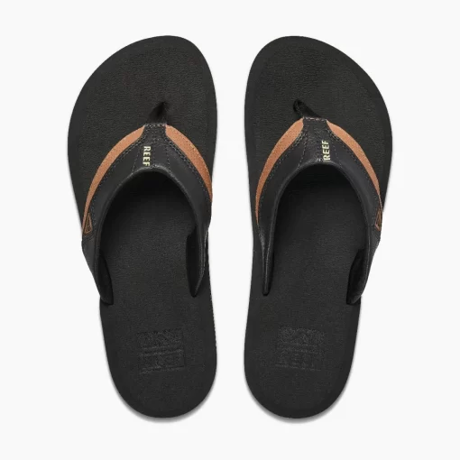 REEF Sandals | Flip Flops>Cushion Dawn Black/Tan