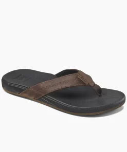 REEF Sandals | Flip Flops>Cushion Phantom Leather Black/Brown