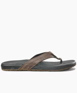 REEF Sandals | Flip Flops>Cushion Phantom Leather Black/Brown