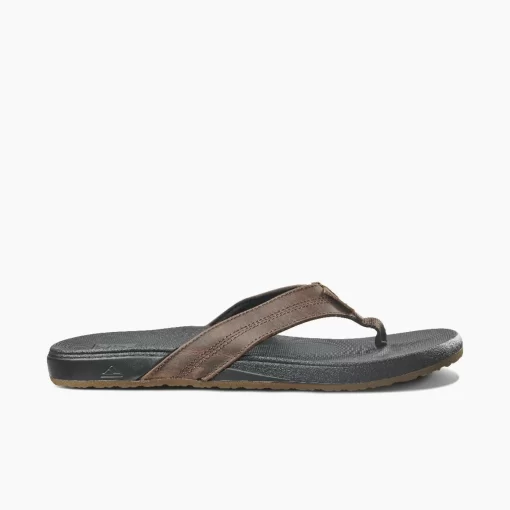 REEF Sandals | Flip Flops>Cushion Phantom Leather Black/Brown