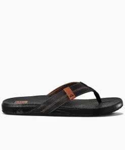 REEF Sandals | Flip Flops>Cushion Phantom Leather Coffee Black