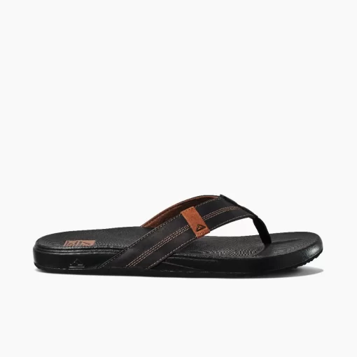 REEF Sandals | Flip Flops>Cushion Phantom Leather Coffee Black