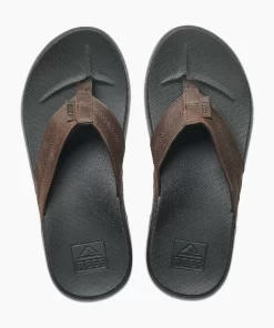 REEF Sandals | Flip Flops>Cushion Phantom Leather Black/Brown