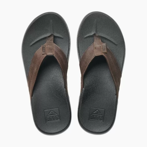 REEF Sandals | Flip Flops>Cushion Phantom Leather Black/Brown