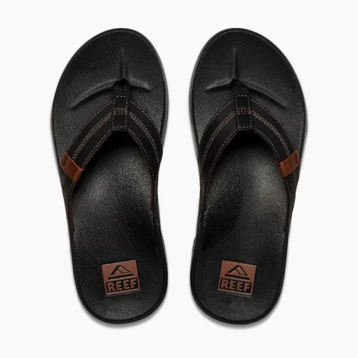 REEF Sandals | Flip Flops>Cushion Phantom Leather Coffee Black