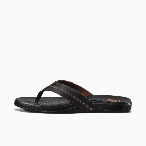 REEF Sandals | Flip Flops>Cushion Phantom Leather Coffee Black