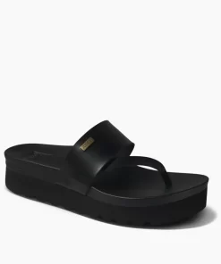 REEF Sandals | Flip Flops>Cushion Sol Hi Black/Black