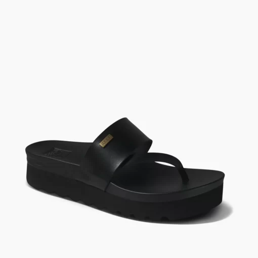 REEF Sandals | Flip Flops>Cushion Sol Hi Black/Black