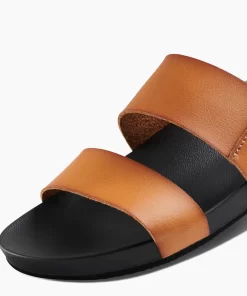 REEF Sandals | Slides>Cushion Vista Cognac Black