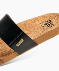 REEF Sandals | Slides>Cushion Vista Black Duo