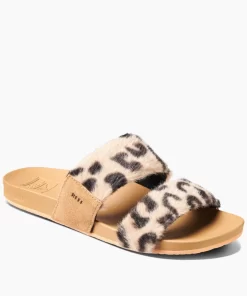 REEF Sandals | Slides>Cushion Vista Cozy Leopard