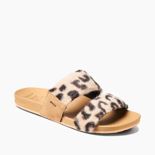 REEF Sandals | Slides>Cushion Vista Cozy Leopard