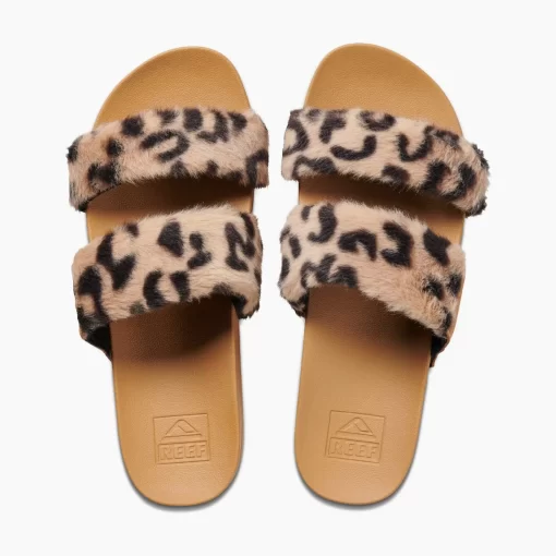 REEF Sandals | Slides>Cushion Vista Cozy Leopard