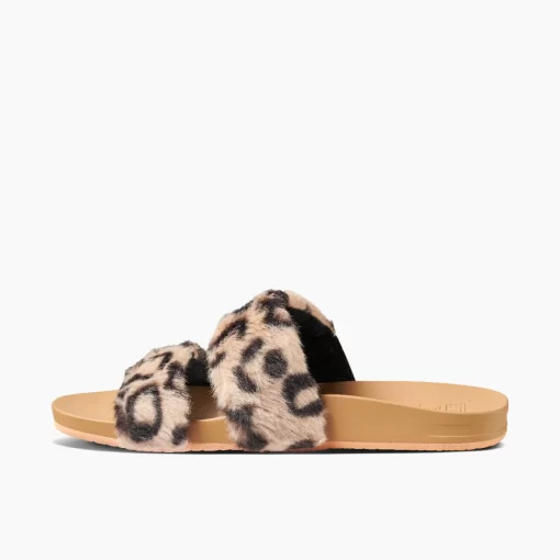 REEF Sandals | Slides>Cushion Vista Cozy Leopard