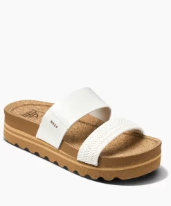 REEF Sandals | Slides>Cushion Vista Hi White Braid