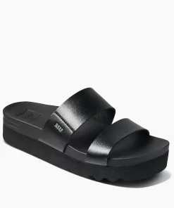 REEF Sandals | Slides>Cushion Vista Hi Black/Black