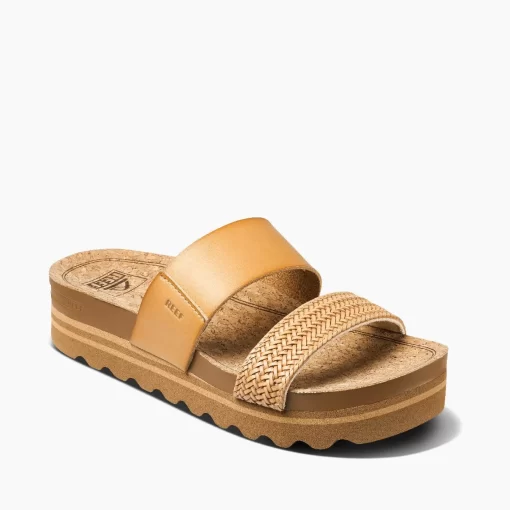 REEF Sandals | Slides>Cushion Vista Hi Natural Braid