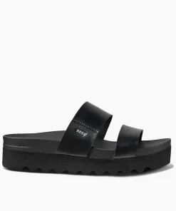 REEF Sandals | Slides>Cushion Vista Hi Black/Black