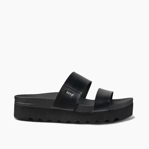 REEF Sandals | Slides>Cushion Vista Hi Black/Black