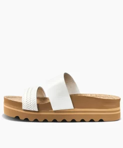 REEF Sandals | Slides>Cushion Vista Hi White Braid