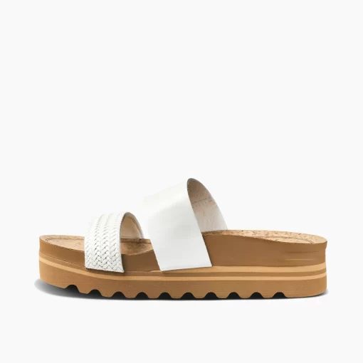 REEF Sandals | Slides>Cushion Vista Hi White Braid